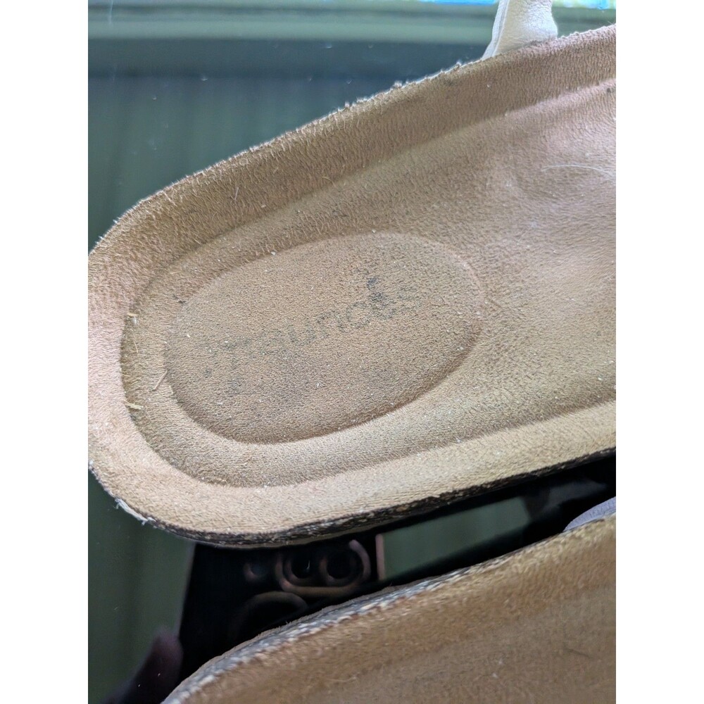 Maurices Vanessa Sandals Women's 10 (Wide) Ivory Thong Slip On Footbed Comfort - Picture 4 of 11